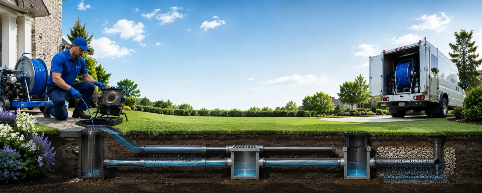 Outdoor drain cleaning information for Dowell, MD